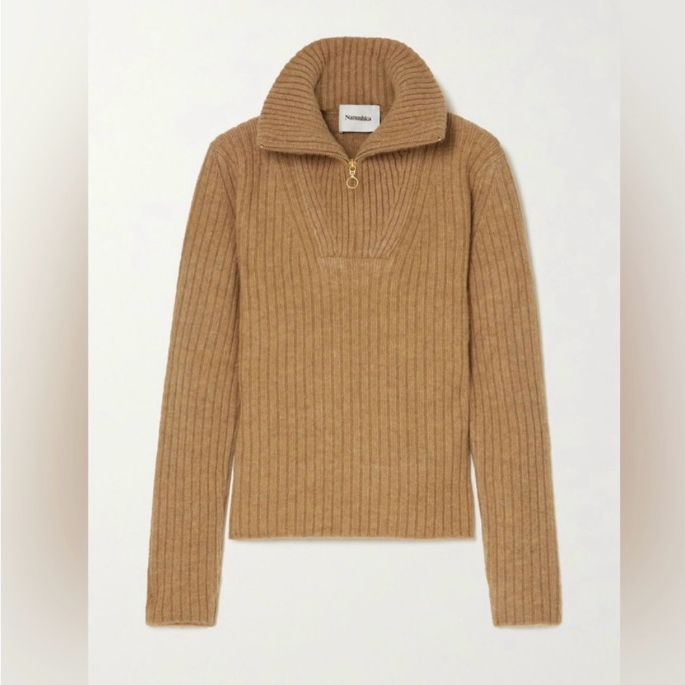 Nanushka zip sweater.
